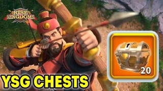 Rise of kingdoms - how many sculptures in 20 YSG chests