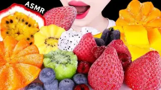 ASMR MUKBANG | FROZEN FRUITS , GRAPES, MANGO, KIWI, STRAWBERRY