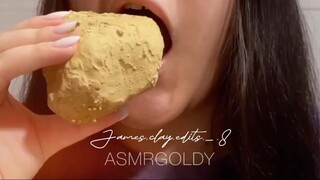 Chalk eating ASMR _ #cookie #clay #drychalk #wetchalk #chalkwithpaste #chalkChalk