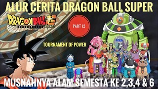 ALUR CERITA DRAGON BALL SUPER | TOURNAMENT OF POWER PART 12 | MUSNAHNYA ALAM SEMESTA KE 2,3,4 & 6