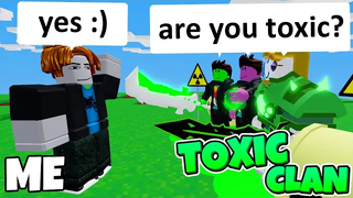 ฉันลองหา TOXIC Clan ในฐานะ NOOB (Roblox BedWars)