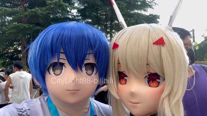 [kigurumi] "Panas sekali", menghadapi suhu tinggi 38 derajat, berkumpul di Karnaval Animasi dan Game