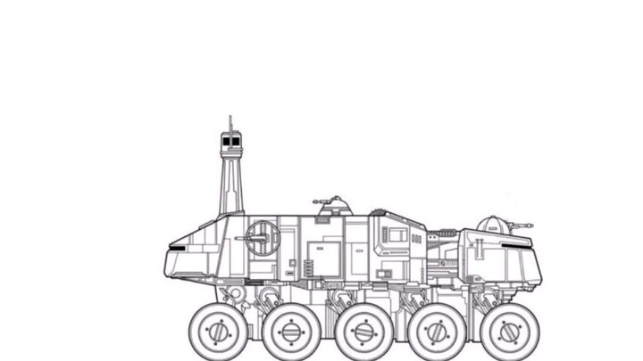 [Star Wars] Group members modified the "Dominator" turbo tank