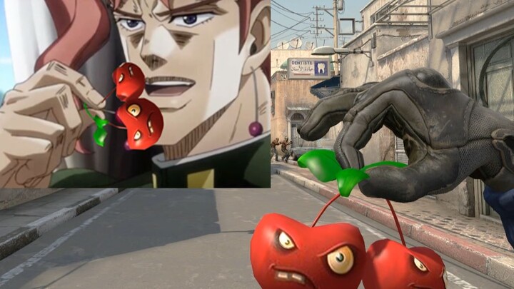 JOJO, do you still want to eat this cherry?