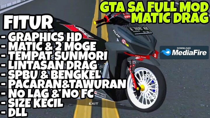 DOWNLOAD GTA SA FULL MOD MOTOR MATIC VIRAL GRAFIK MIRIP GTA 5 BISA DI SEMUA HP ANDROID