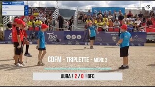 Championnat de France Minimes  - Triplette Jeunes - Pontarlier - AURA VS BFC - 13/07/2024