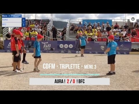 Championnat de France Minimes  - Triplette Jeunes - Pontarlier - AURA VS BFC - 13/07/2024