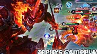เกมเพลย์ Zephys Jungle Pro Embers Skin ทำลายศัตรู Arena of Valor Liên Quân mobile CoT