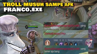 FRANCO.EXE - TROLL PRANK MEMBUAT MUSUH KESAL SAMPAI AFK😂🤣 mlbb funny moments