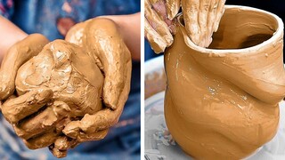 ผ่อนคลายเครื่องปั้นดินเผาและงานฝีมือดินเหนียว