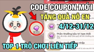 TẶNG QUÀ MÃ CODE COUPON MỚI NHẬN KIM CƯƠNG , TOP 1 TIỆC TRÒ CHƠI LIÊN TIẾP TRONG PLAY TOGETHER