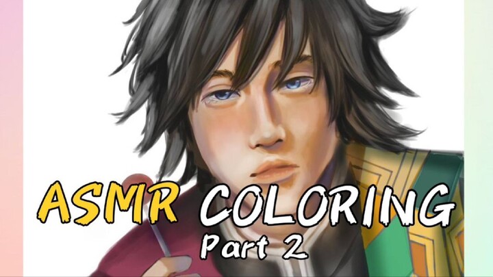 ASMR Coloring Greyscale Technique Part 2 [TIMELAPSE] | artliany