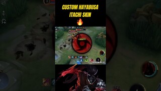 HAYABUSA ITACHI SKIN GAMEPLAY MLBB X NARUTO COLAB #shortsmlbb #mlbb #mplid #mplph #mplindo #rylles