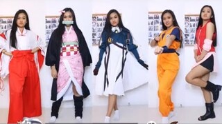 COSPLAY on YESSTYLE Try-on Haul | Demon Slayer, InuYasha, Naruto etc.