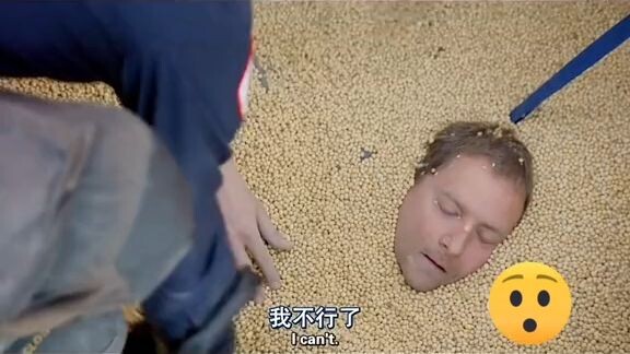 THE MEN FELL INTO A PILE OF BEANS AND NEARLY DIED