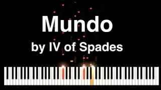 Mundo by IV of Spades Synthesia Piano Tutorial with music sheet