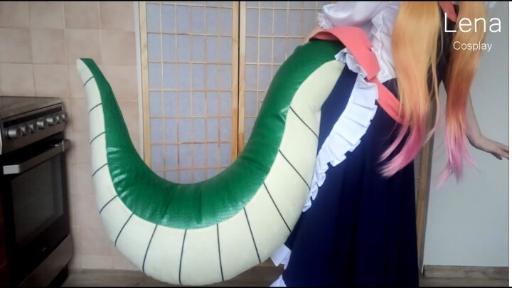 Tohru's horns from Aliexpress and tail from Bhiner unboxing + review / Lena