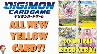 All the New Yellow Digimon From Ultimate Power - So Much Recovery! (Wave 2 Digimon TCG)