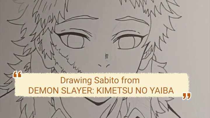 🟠 Drawing Sabito from DEMON SLAYER: KIMETSU NO YAIBA