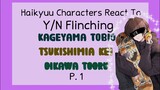 Haikyuu Characters React to Y/N Flinching