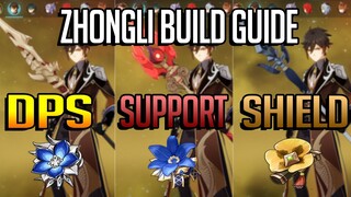 Guide How To Build 3 Type of Zhongli In less Than 3 minute (Genshin Guide)