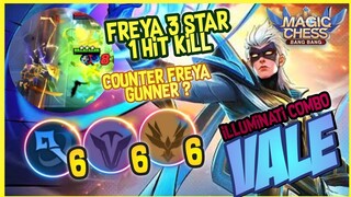 COMBO 666 VALE COUNTER FREYA BINTANG 3 GUNNER ! MAGIC CHESS