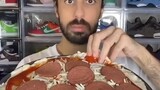 Food ASMR Eating a Pepperoni Pizza and other snacks! 🍕