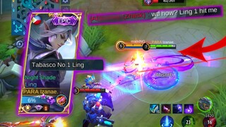 LING BEST 1 HIT BUILD! LING BUILD FASTHAND INSANE GAMEPLAY (MUST WATCH) - MLBB