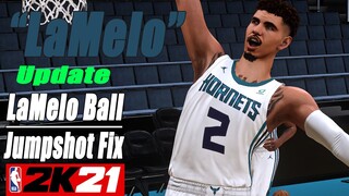 LaMelo Ball Jumpshot Fix NBA2K21 Base Update With Side-by-Side Comparison