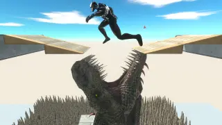 Who Can Jump Over A Giant Mouth? - Animal Revolt Battle Simulator