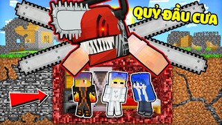 TÔ GÀ THỬ THÁCH 24H XÂY HẦM TRÚ ẨN AN TOÀN CHỐNG QUỶ ĐẦU CƯA TRONG MINECRAFT*TÔ GÀ CHAINSAW MAN