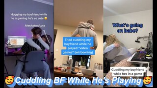 Cuddling  Boyfriend while playing video games | Video Compilation