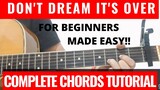 HOW TO PLAY Don't Dream It's Over - Crowded House Complete Guitar Chords + Lesson MADE EASY