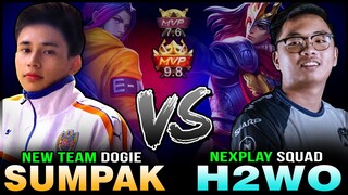 SUMPAK vs H2WO ( Battle of MVP ) | New Dogie Team vs Nexplay Predator Solid in Rank ~ Mobile Legends