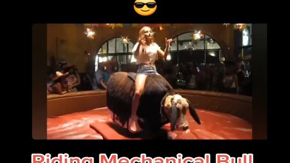 how did she able to ride that bull?🥵