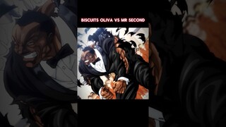 Biscuit Oliva vs Mr Second fight | #anime #baki