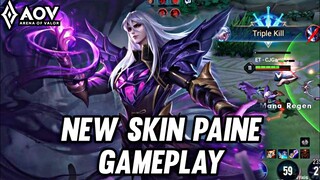 AOV : NEW SKIN PAINE GAMEPLAY - ARENA OF VALOR LIÊNQUÂNMOBILE ROV COT