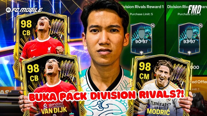 Buka Pack Division Rivals Dapat VVD TOTS?! EA Bercanda Rubah Reward Bulanan! | FC Mobile Indonesia