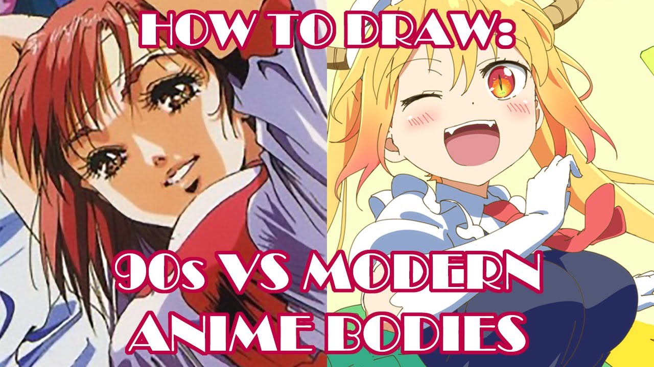 How to Draw Manga/Anime: 90s vs Modern Bodies - Bilibili