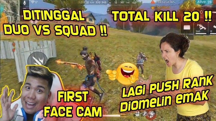 (3) DITINGGAL DUO VS SQUAD GARA2 TEMEN DIOMELIN EMAK