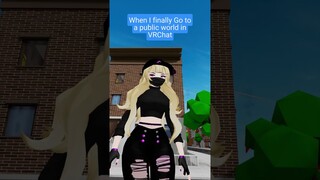 When you go to a public world in vrchat