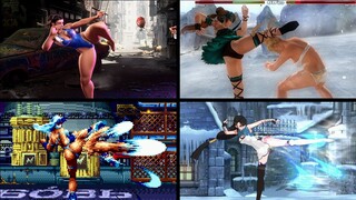 Hyakuretsukyaku Compilation in Fighting Games