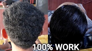 cara meluruskan rambut pria, rambut keriting parah jadi lurus