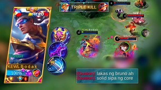 USE THIS BRUNO BUILD in GOD MODE | BRUNO BEST BUILD AND EMBLEM MLBB