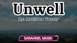 Unwell  By: Matchbox Twenty KTV Version Karaoke song with lyrics