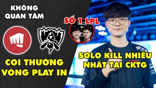 TIN GIẢI 317: RIOT NÓI GÌ KHI BỊ TỐ BỎ BÊ PLAY-IN VÀ THIÊN VỊ LPL| FAKER ĐẶT QUYẾT TÂM TẠI CKTG 2021