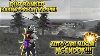 DUO RANKED BARENG SOBAT MASPIN!!! AUTO NYARI PLAYER NGENDOK❗- FREE FIRE INDONESIA.