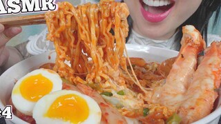 ASMR บะหมี่ชีส 4 ซอง 😯🧀