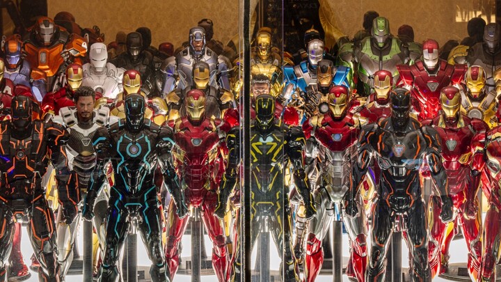 [4K][Net Picture Brother] โมเดลแชร์เล่นฮิตตู้ HT MB กันดั้ม ไอรอนแมน Transformers Masked Rider Man M