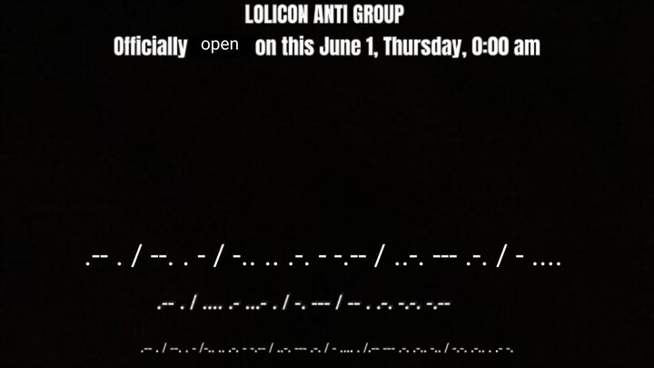 lolicon anti group L.A.G. official open